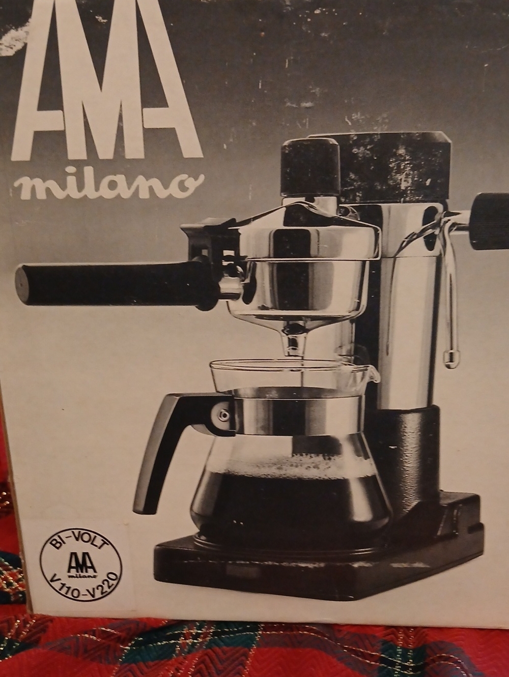 Milano Espresso Machine in Black and Silver